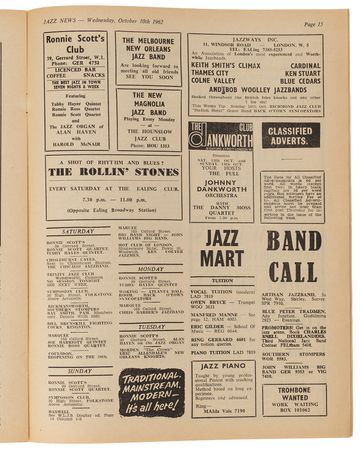Lot #5092 Rolling Stones Collection of (11) Jazz News and Jazz News & Review Issues Documenting the Band's Earliest Months (1962–1963) - Image 7