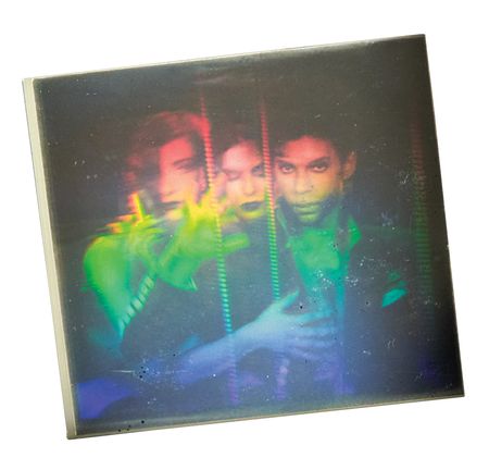 Lot #5100 Prince Original Prototype Glass Hologram for the ‘Diamonds and Pearls’ Album Cover, with Provenance Letter from the Project’s Art Director - Image 1