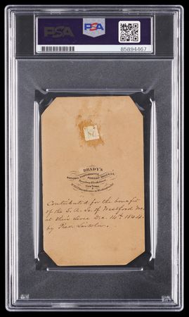 Lot #5020 Abraham Lincoln Signed Carte-de-Visite Portrait, Donated to Benefit a Union Soldiers’ Aid Society in 1864 - Image 2