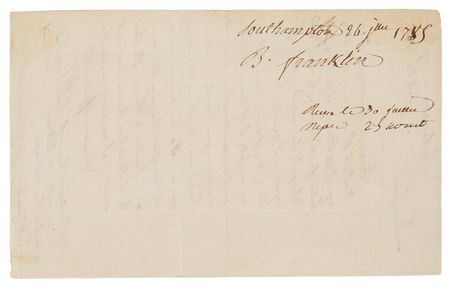 Lot #5007 Benjamin Franklin Autograph Letter Signed, Written From England After Securing French Support for the American Revolution and Helping Negotiate the Treaty of Paris - Image 3