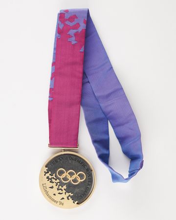 Lot #5112 Lillehammer 1994 Winter Olympics Gold Winner's Medal with 18K Gold Medal Winner’s Ring - Image 3
