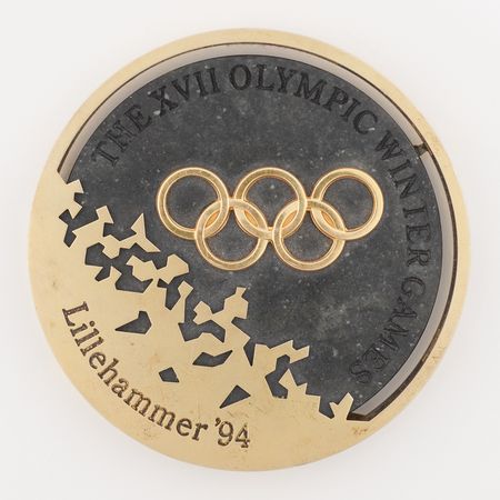 Lot #5112 Lillehammer 1994 Winter Olympics Gold Winner's Medal with 18K Gold Medal Winner’s Ring - Image 5