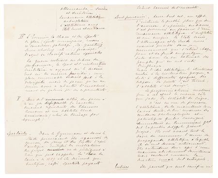 Lot #5111 Pierre de Coubertin Autograph Document Signed - His Handwritten Blueprint for the Revival of the Olympic Games, January 1894 - Image 3