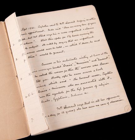 Lot #5084 Arthur Conan Doyle Handwritten Spiritualism Casebook - 40+ Pages on Mediums, Seances, and Automatic Writing - Image 2