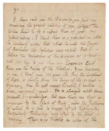 Lot #5081 Jonathan Swift Autograph Letter Signed, Complaining About 