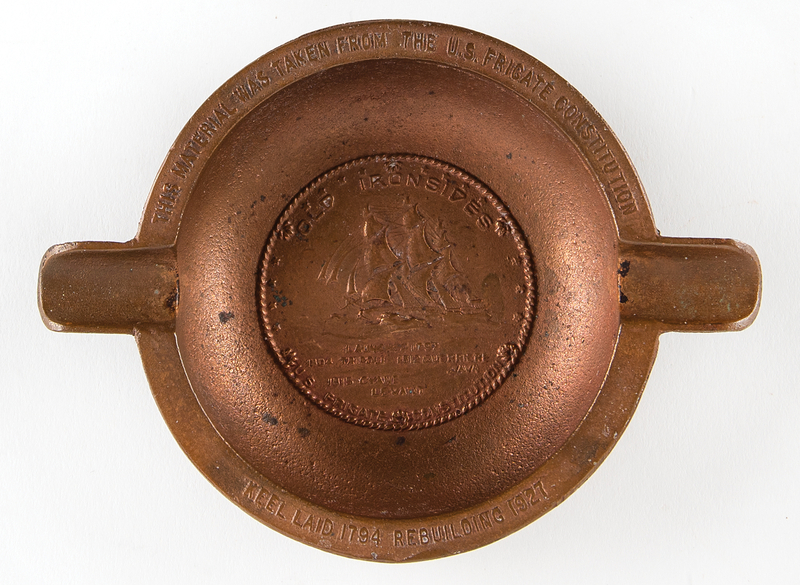 Lot 468 USS Constitution 1927 Restoration Relic Bronze Ashtray