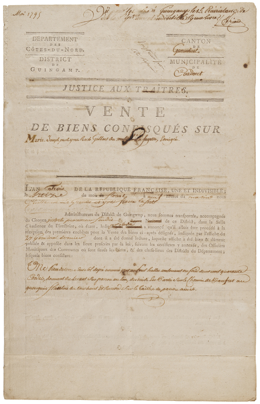 Lot 465 Marquis de Lafayette: 