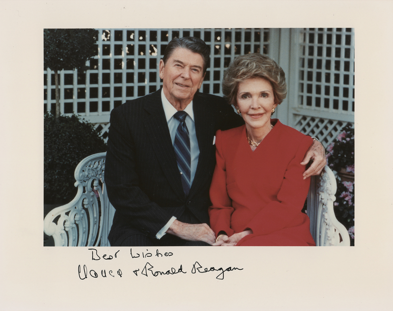 Lot 91 Ronald and Nancy Reagan Signed Photograph