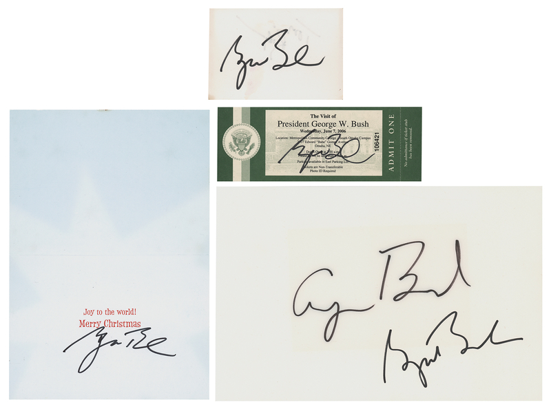 Lot 95 George and George W. Bush