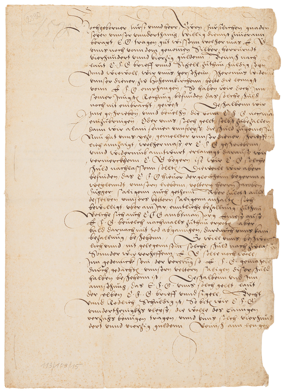 Lot 495 Raymund Anton u. Hieronymus Fugger Document Signed