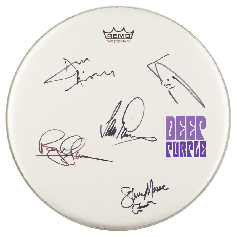Lot 598 Deep Purple Signed Drum Head