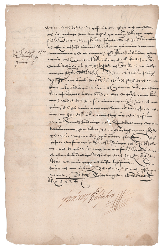 Lot 186 King Gustavus Adolphus of Sweden Document Signed