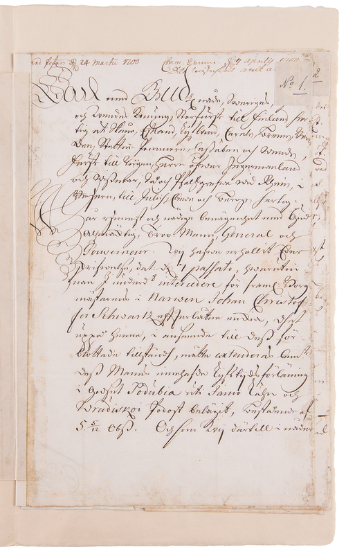 Lot 169 King Charles XII of Sweden (2) Letters Signed