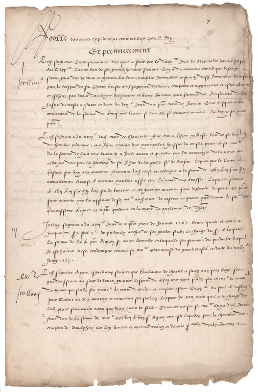 Lot 168 King Charles IX Document Signed