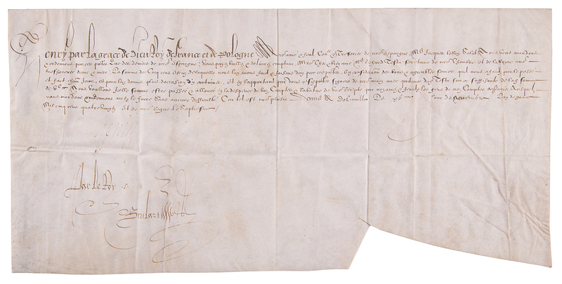 Lot 187 King Henry III Document Signed