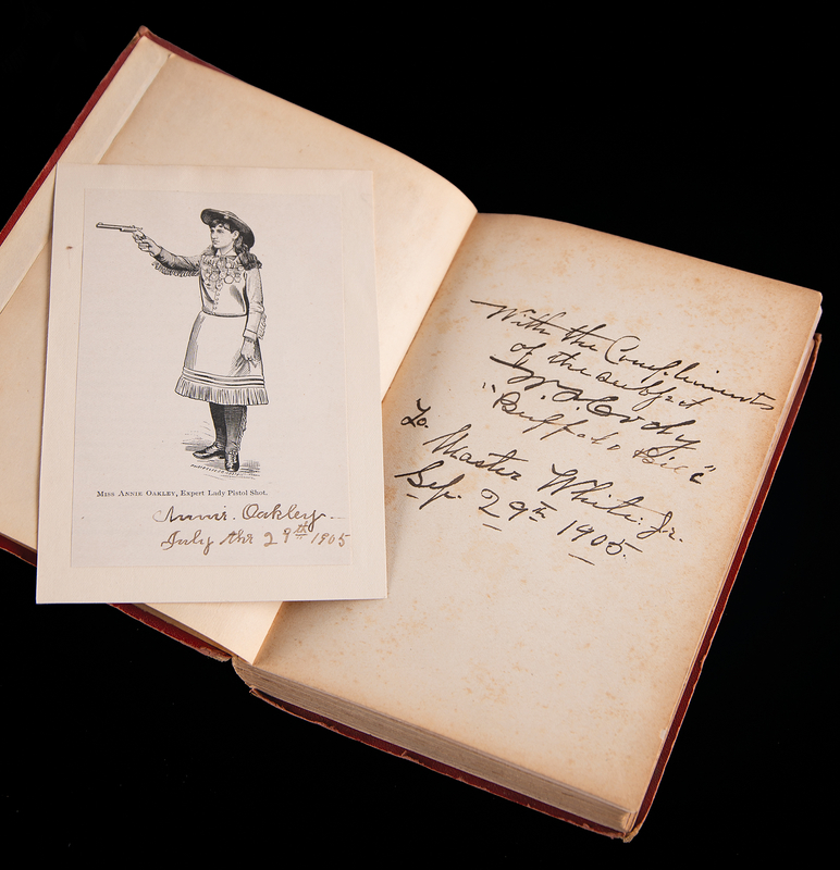 Lot 319 Annie Oakley and William F. 'Buffalo Bill' Cody (2) Signed Items - The Two Greatest Stars of Buffalo Bill's Wild West