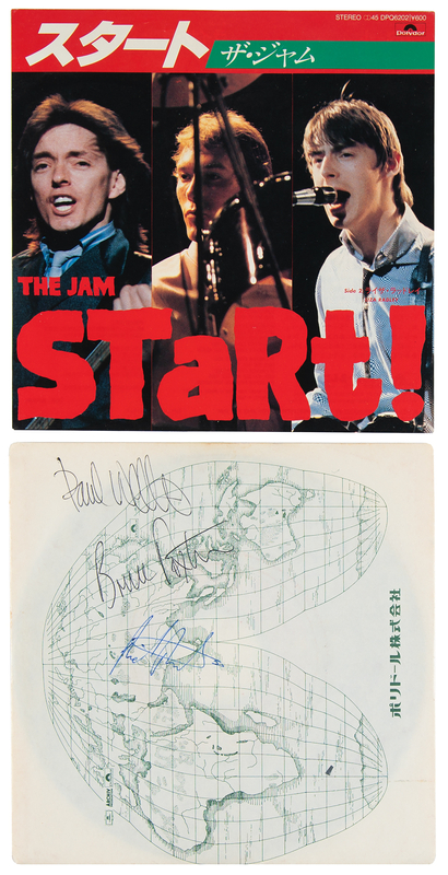 Lot 663 The Jam Signed 45 RPM Record Sleeve - Start!