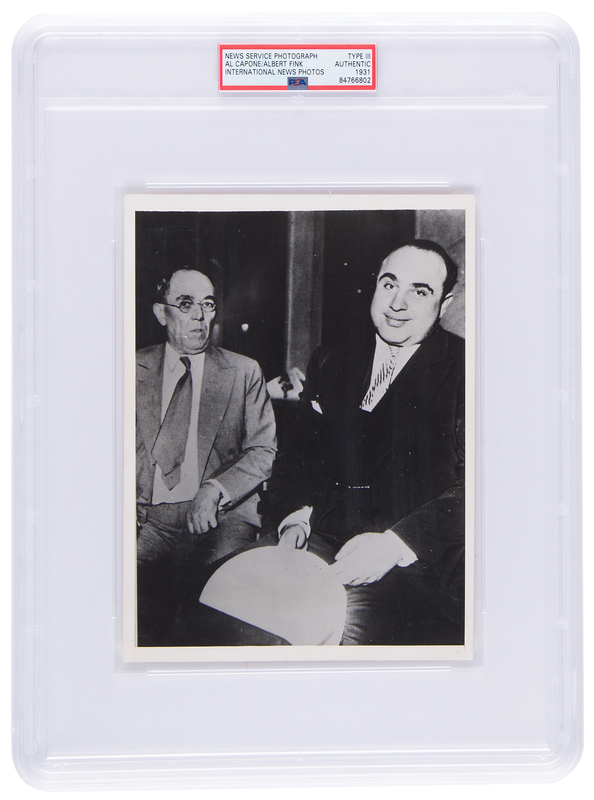Lot 351 Al Capone Original Photograph - PSA Type III