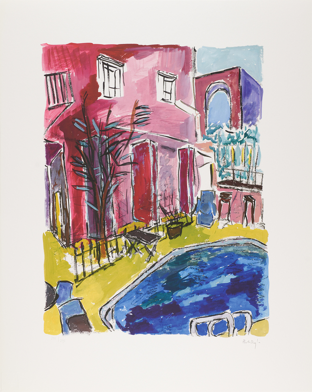 Lot 603 Bob Dylan Signed Oversized Giclee Print - 'Motel Pool' (Ltd. Ed. #295/295)