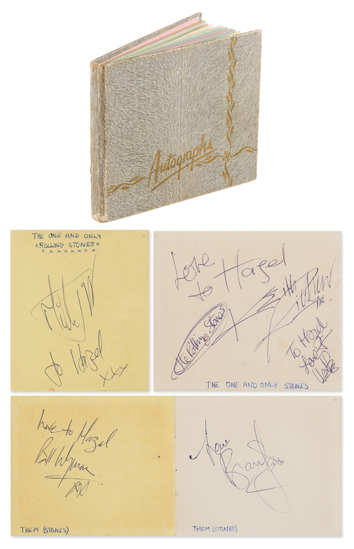 Lot 643 Rolling Stones Signatures - Obtained at Colston Hall, Bristol (October 1, 1964)