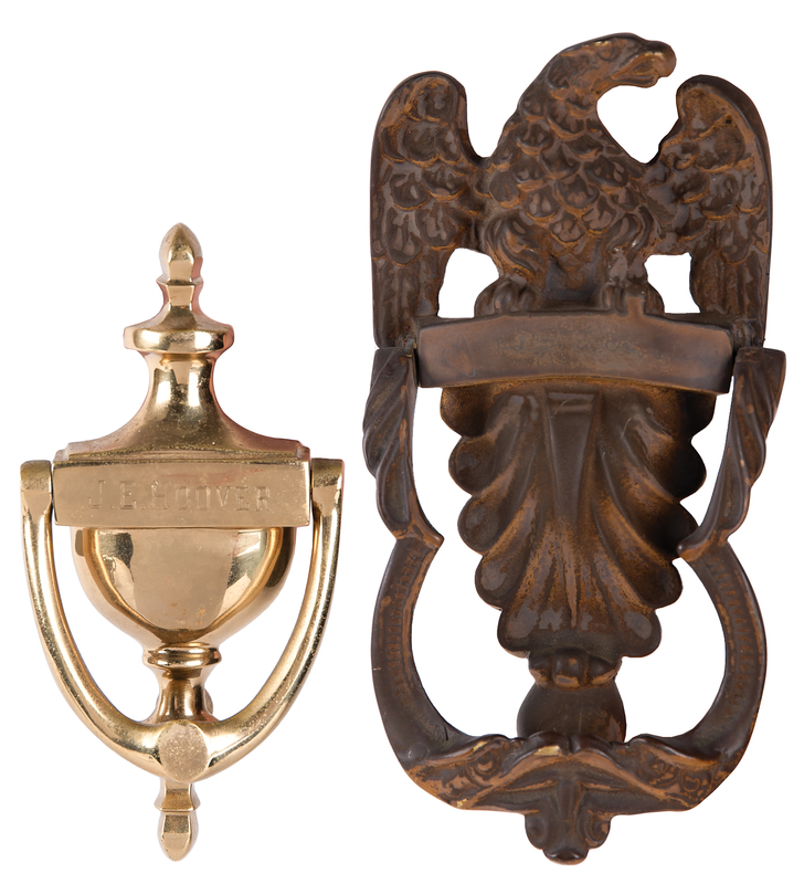 Lot 439 J. Edgar Hoover's (2) Decorative Door Knockers