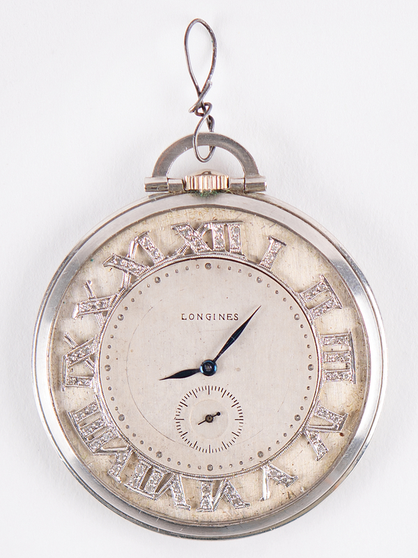 Lot 442 J. Edgar Hoover's ca. 1914 Longines Open-Face Pocket Watch