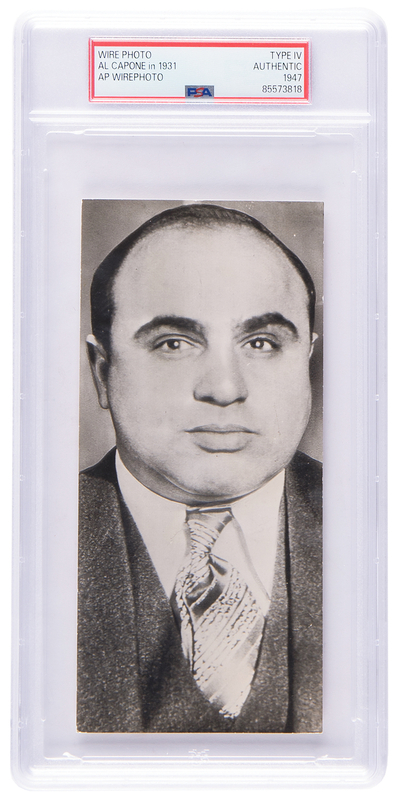 Lot 347 Al Capone Original 'Mugshot' Photograph - PSA Type IV