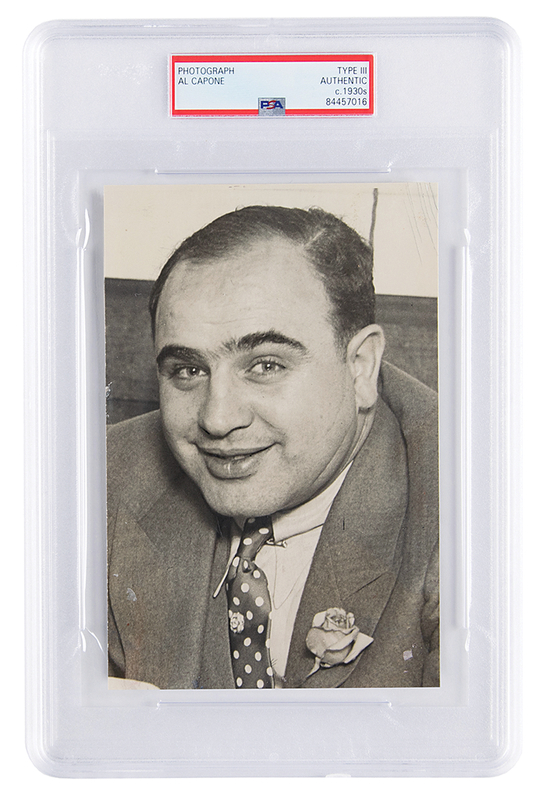 Lot 350 Al Capone Original Photograph - PSA Type III