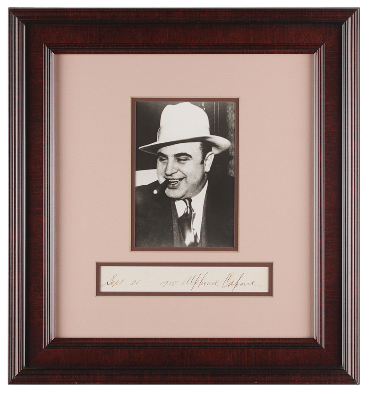 Lot 354 Al Capone Signature