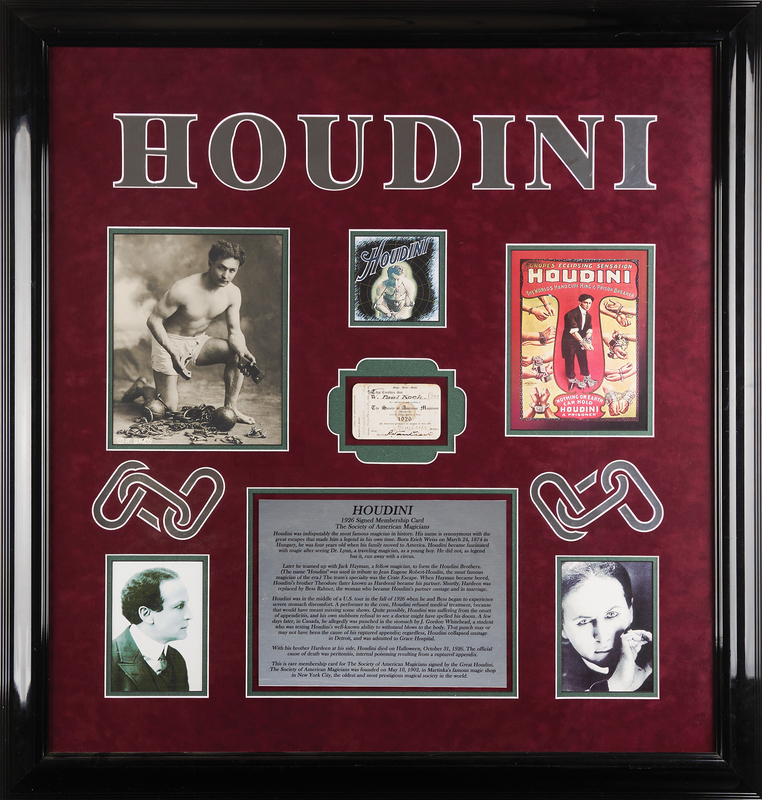 Lot 709 Harry Houdini Signed 1925-1926 Society of American Magicians Membership Card