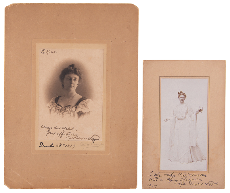 Lot 550 Kate Douglas Wiggin (2) Signed Photographs