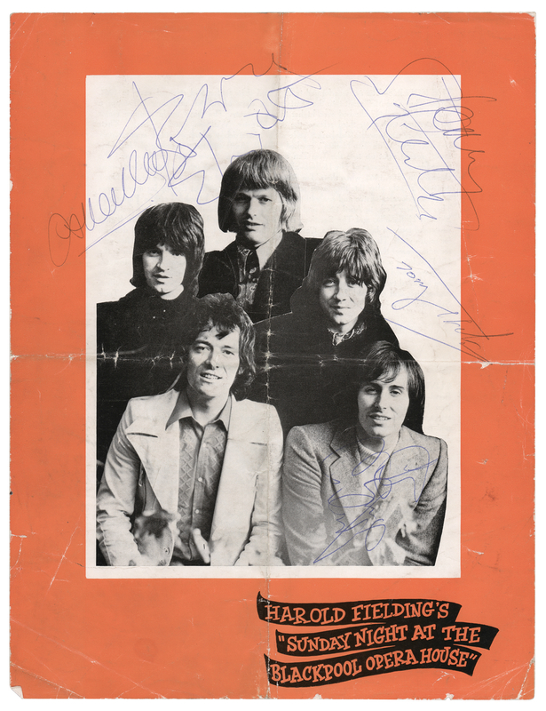 Lot 610 The Hollies Signed Program