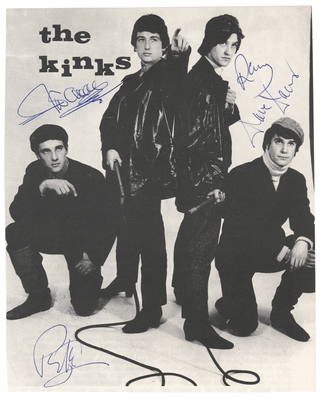 Lot 617 The Kinks Signed Photograph