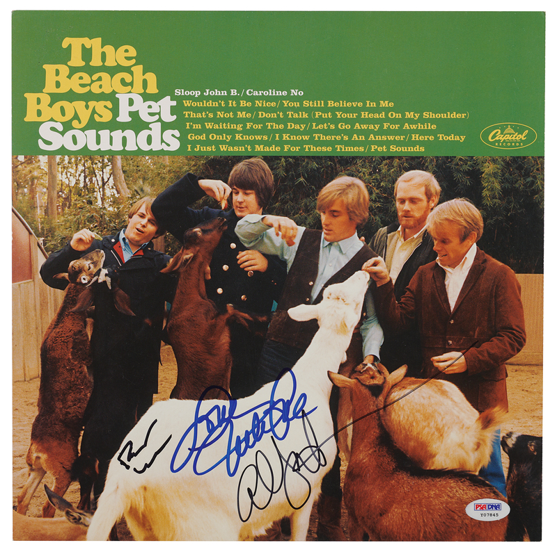 Lot 569 Beach Boys Signed Album Flat - Pet Sounds