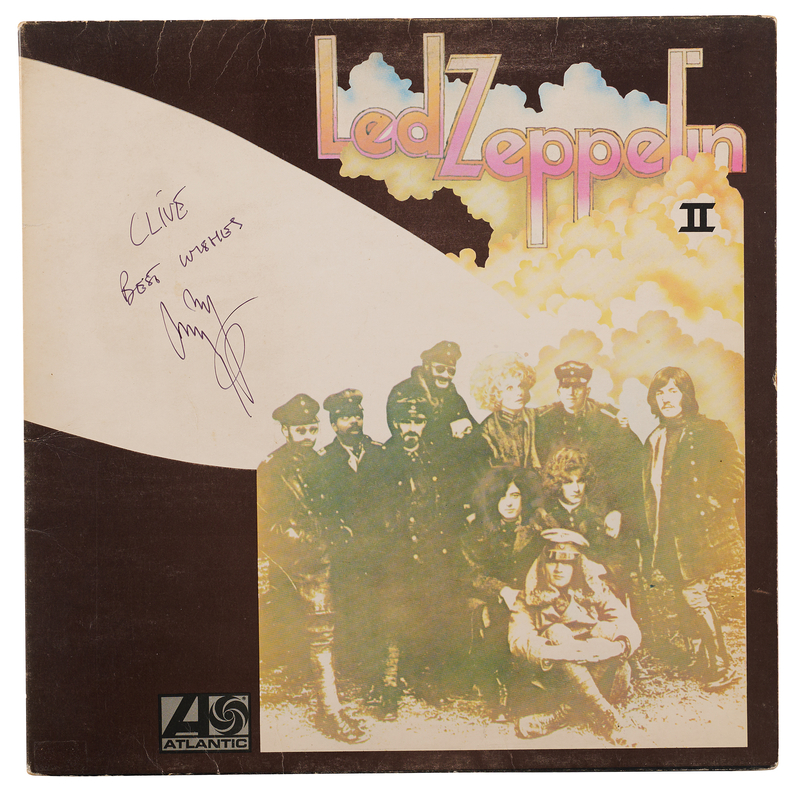 Lot 619 Led Zeppelin: Jimmy Page Signed Album - Led Zeppelin II