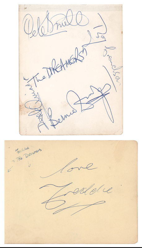 Lot 607 Freddie and The Dreamers Signatures