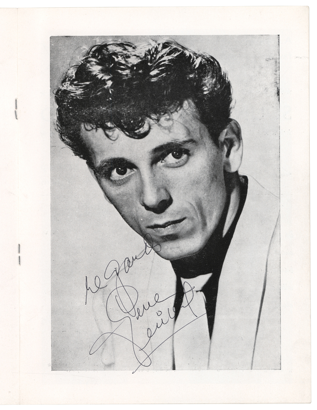 Lot 654 Gene Vincent Signed 1961 UK Tour Program