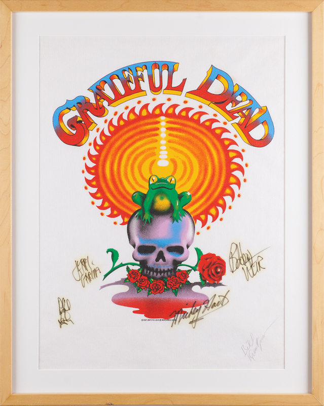Lot 609 Grateful Dead Signed Pellon - 1987 Mountain Aire Festival