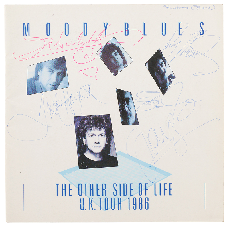 Lot 633 Moody Blues Signed Program - The Other Side of Life