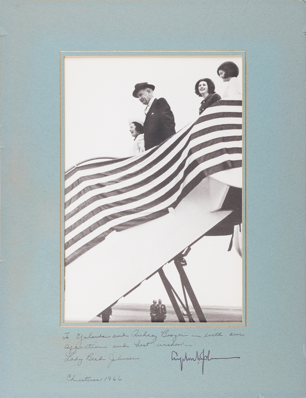 Lot 80 Lyndon B. Johnson and Lady Bird Johnson Signed Photograph