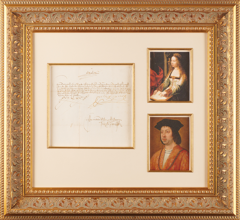 Lot 160 Ferdinand and Isabella Document Signed - An Order from the Spanish Inquisition: 