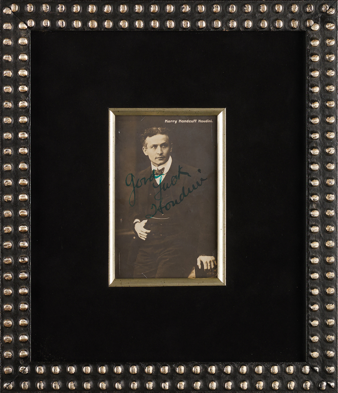Lot 710 Harry Houdini Signed Photograph