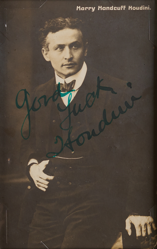 Lot 710 Harry Houdini Signed Photograph