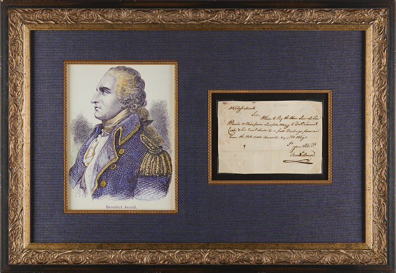 Lot 461 Benedict Arnold Autograph Letter Signed