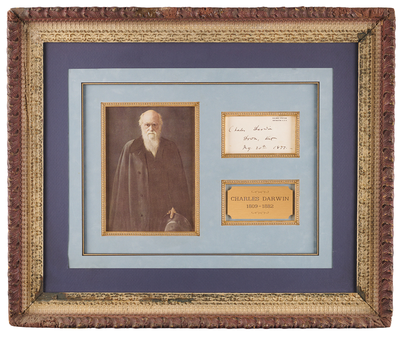 Lot 268 Charles Darwin Signature - 