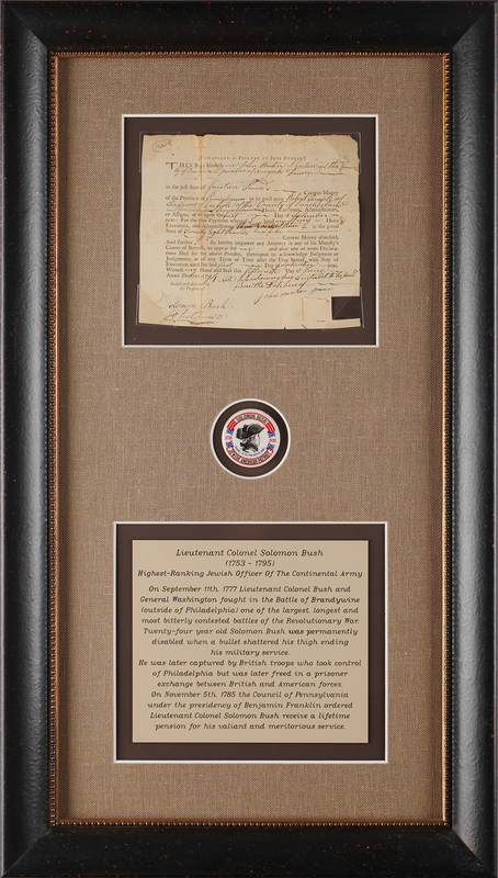 Lot 462 Solomon Bush Document Signed