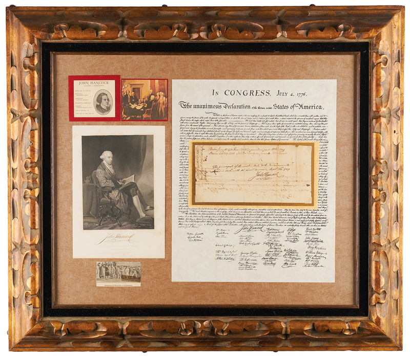 Lot 111 John Hancock Autograph Endorsement Signed (1789) on a Pre-Revolution Promissory Note