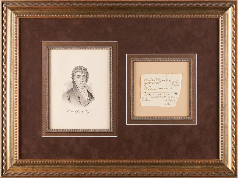 Lot 120 Francis Scott Key Document Signed