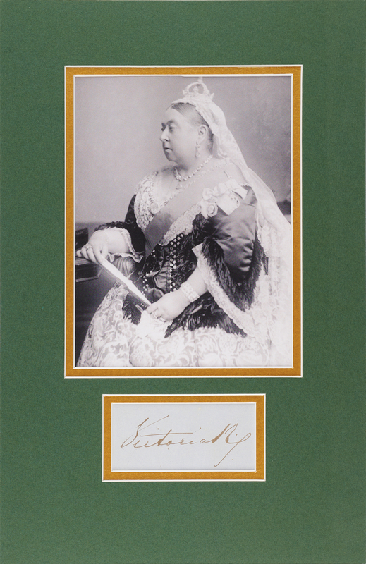 Lot 214 Queen Victoria Signature