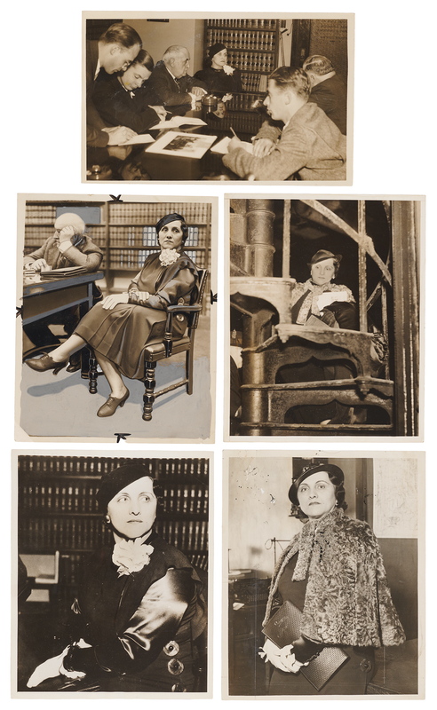Lot 424 John Dillinger: Anna Sage (5) Original News Photographs of ‘The Woman in Red’